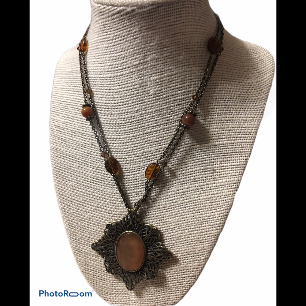 VJ Pendant Necklace